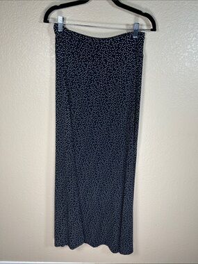 Gilli Black Polka Dot Maxi Skirt | White Dot Print | Est. Medium